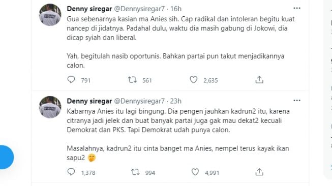 Cuitan Denny Siregar [Twitter]