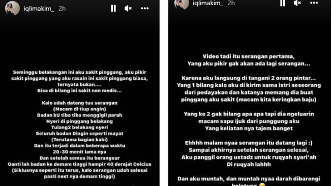 curhat Iqlima Kim, mantan asisten pribadi Hotman Paris [Instagram/@iqlimakim_]