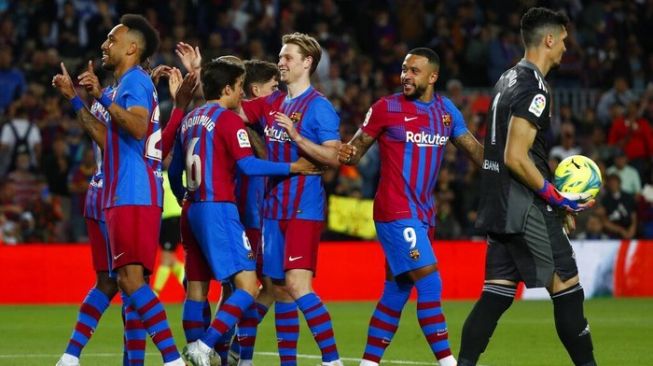 Barcelona vs Celta Vigo 3-1, Aubameyang Jebol Dua Gol