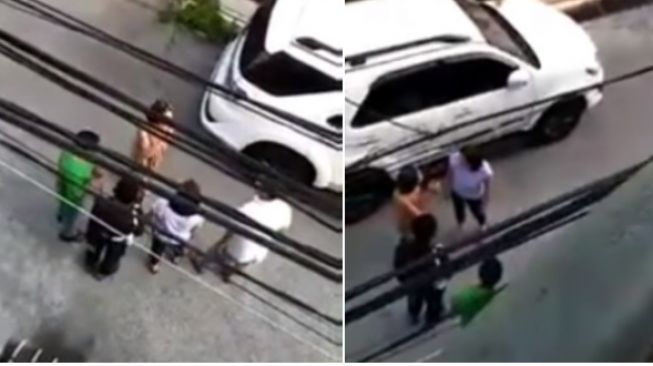 Pria ngamuk karena lihat mobil tetangga parkir sembarangan di bahu jalan (Instagram)