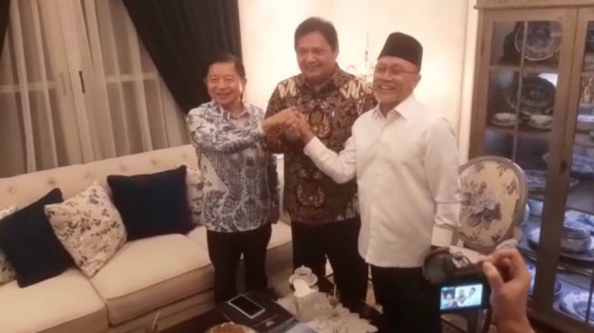 Airlangga Hartarto, Zulkifli Hasan Hingga Suharso Monoarfa Lakukan Pertemuan Malam-malam, Sepakat Berkoalisi di Pilpres?