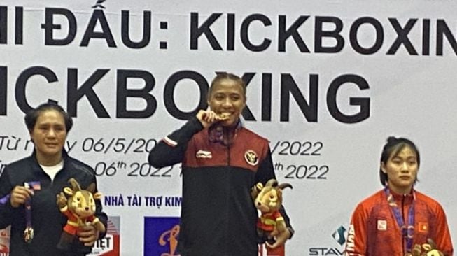 SEA Games 2021: Diandra Ariesta Pieter Sumbang Emas Pertama untuk Kickboxing Indonesia