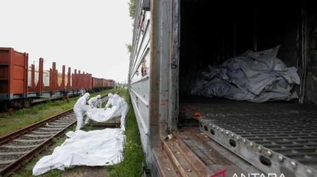 Ukraina Simpan Ratusan Mayat Tentara Rusia di Gerbong Berpendingin Sebelum Dipulangkan ke Keluarga