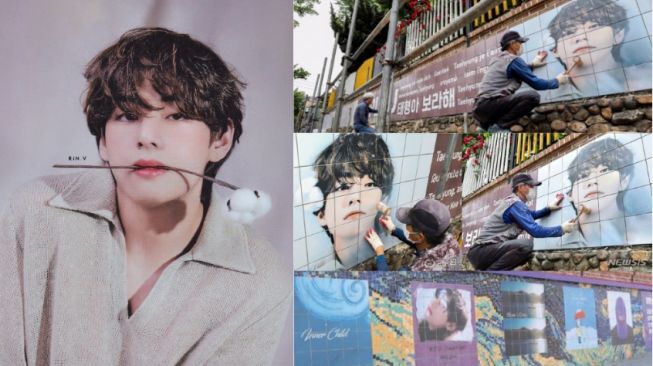 Mural V BTS di Daegu Diperluas Hingga 58 Meter