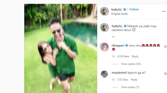 Liburan ke Bali, Gaya Pacaran Fadly Faisal dan Rebecca Klopper Seperti Pasangan Bulan Madu, Netizen: Ingat Pak Haji