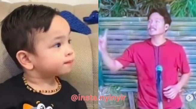 Bikin Nyesek! Video Gala Sky Spontan Teriak Papi saat Lihat Orang Mirip Bibi di TV