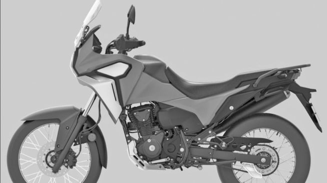 Gambar render motor Honda NX (Visordown)