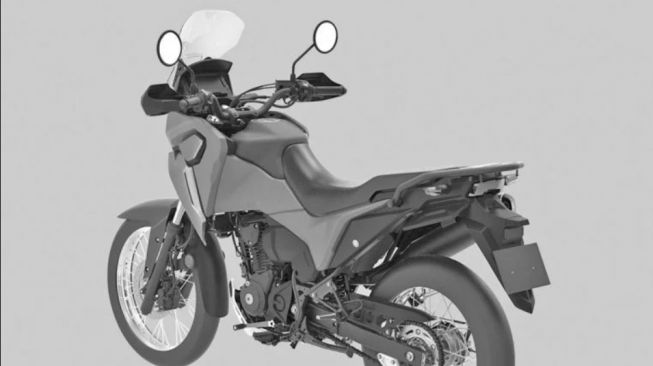 Gambar render motor Honda NX (Visordown)