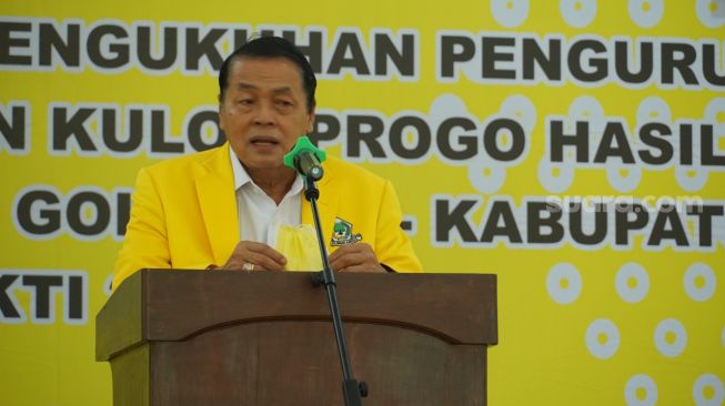 Ketua DPP Partai Golkar DIY Gandung Pardiman - (Kontributor SuaraJogja.id/Putu)