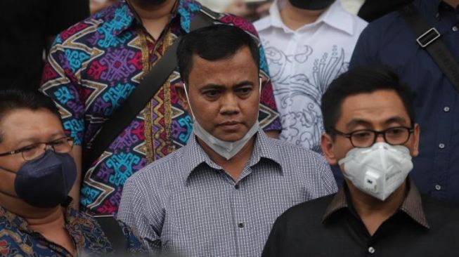 Haji Faisal di Pengadilan Agama Jakarta Barat. [MataMata.com/Angga Budhiyanto]