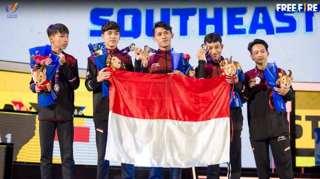 Tim Esports Indonesia meraih medali perak SEA Games 2021. (Dok: Garena)