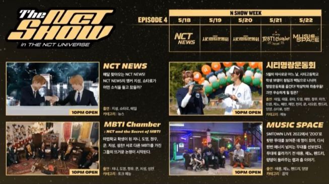 5 Konten Terbaru THE NCT SHOW in THE NCT UNIVERSE untuk Bulan Mei 2022