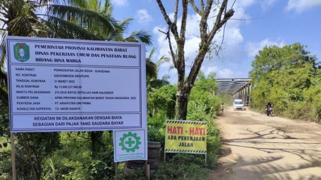Pemprov Kalbar Anggarkan Rp 13,8 Miliar untuk Peningkatan Jalan Provinsi Siduk-Sukadana