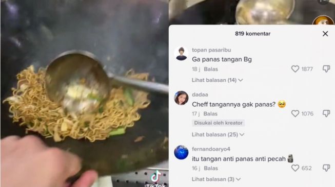 Viral Video Masak Mi Goreng, Netizen Salfok ke Tangan sang Chef