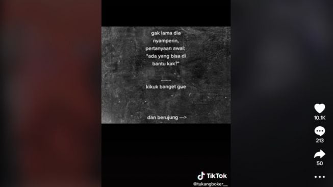 Jodoh ketemu di KRL. [TikTok]