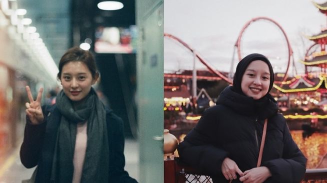 Adu Gaya Kim Ji Won Vs Gita Savitri Devi (Instagram/@geewonii/@gitasav)