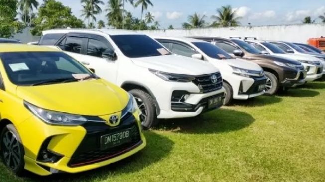 Puluhan Mobil Mewah dan Ribuan Karung Batu Hitam Disimpan di Rupbasan Gorontalo