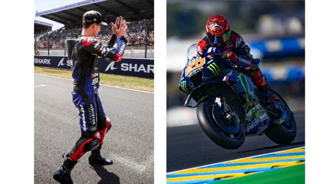 Fabio Quartararo saat balap di MotoGP Prancis 2022 (Instagram)