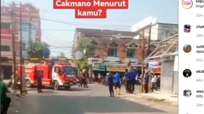 Mobil Pemadam Kebakaran Terhalang Portal Jalan di Sako, Warganet Emosi: Portal Jangan Dibuat Permanen!