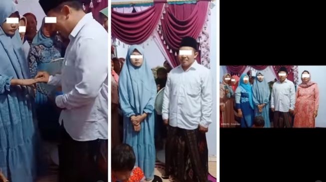 Viral momen lamaran gadis 16 tahun, ekspresinya jadi sorotan. (Instagram/@viralyes)