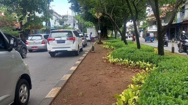 Lokasi tewasnya pelajar korban tawuran di kawasan Kemayoran, Jakarta Pusat. (Suara.com/Arga)