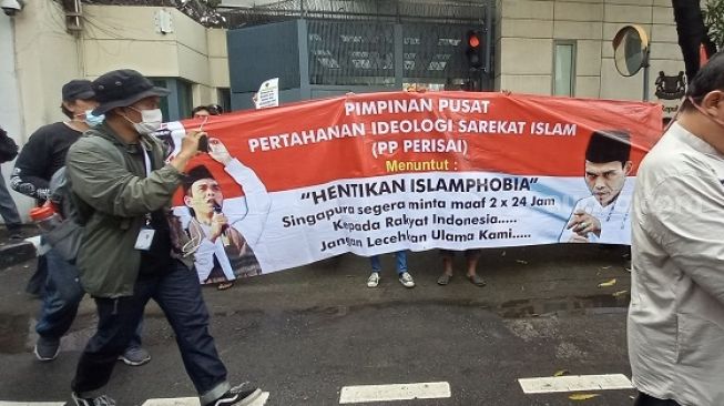 PERISAI Aksi Bela UAS di Kedubes Singapura, Polisi: Tak Ada Pengalihan Arus