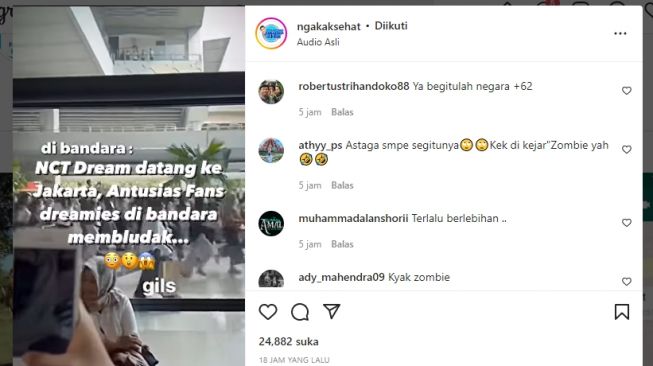 Antusias Fans NCT Dream Membludak di Bandara Soekarno Hatta, Warganet Singgung Mirip Train to Busan