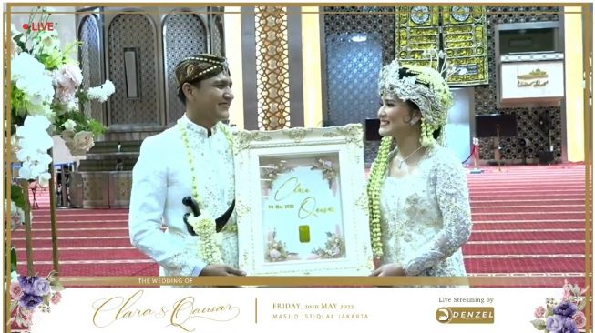 Momen Akad Masayu Clara dan Qausar Harta (YouTube/MAQAU masayu & qausar)