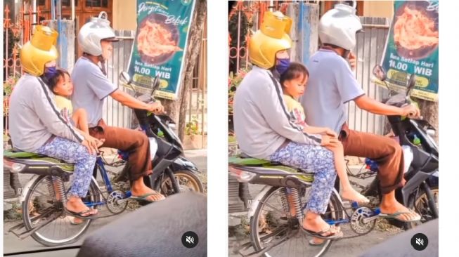 Keluarga ini jadi sorotan karena kendaraan dan outfitnya ketika berada di jalan (Instagram)