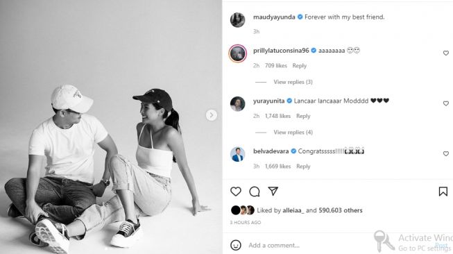 Maudy Ayunda diduga sudah menikah (instagram.com)