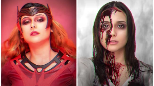 Greta Irene cosplay Wanda Maximoff (Instagram/@gretairn)