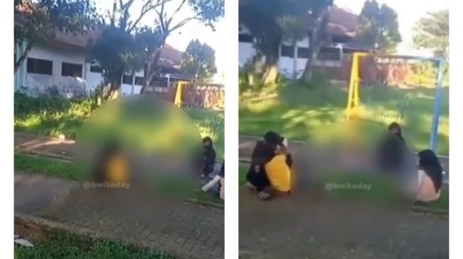 Sepasang Remaja Berciuman di Taman Gendoh Banyuwangi, Ditegur Namun Tak Menggubris