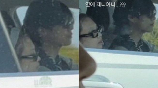 Heboh foto diduga  V BTS dan Jennie BLACKPINK dalam satu mobil. [All Kpop]
