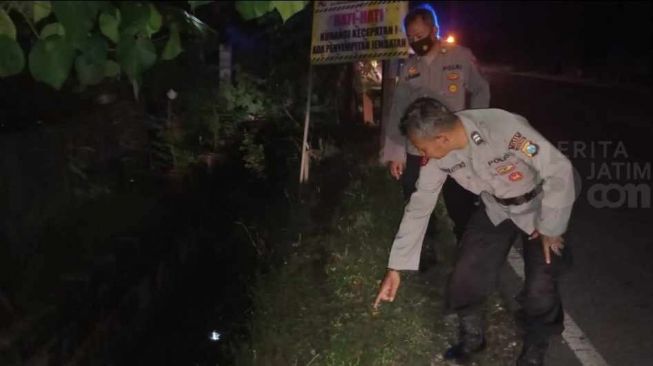 Pemuda Kediri Tewas Usai Nyungsep ke Parit Jalur Pantura Tuban