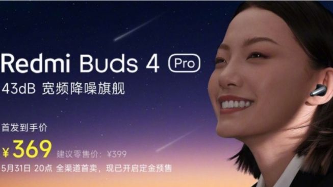 Xiaomi Luncurkan Redmi Buds 4 Pro, Diklaim Anti Bising