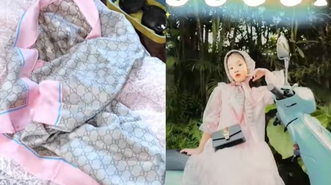 Anak artis ikut Gucci Model Challenge (Instagram/@thaliaputrionsu)