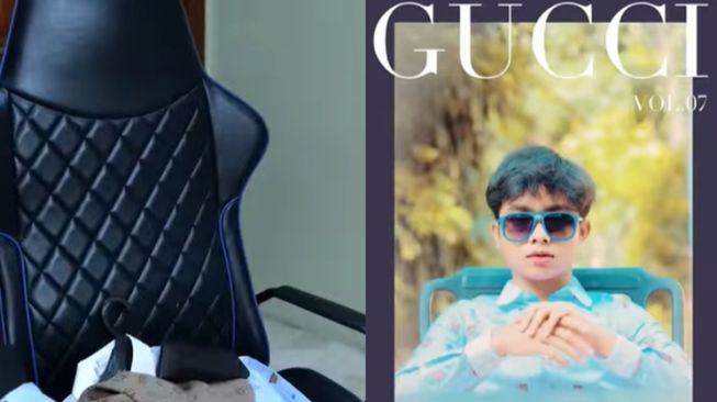 Anak artis ikut Gucci Model Challenge (Instagram/@betrandpetoputraonsu)