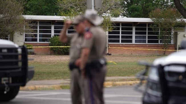 Penembakan di sekolah di Texas AS. (Foto: AFP)