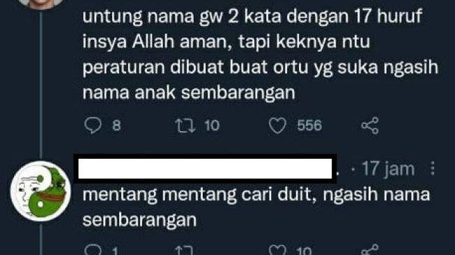 Komentar warganet tentang aturan baru e-KTP (Twitter/ @AREAJULID).