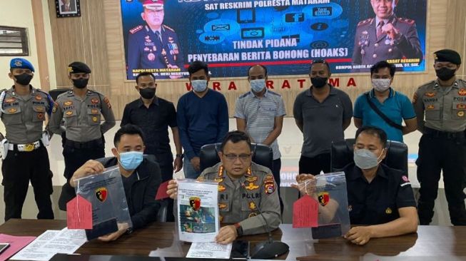 Warga Lombok Barat yang Sebar Hoaks Foto Korban Pemanahan di Mataram Terancam Bui 6 Tahun