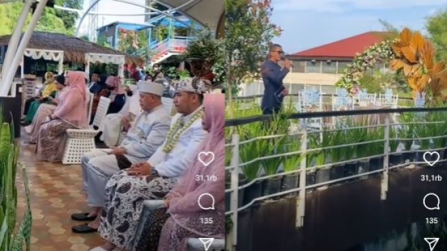 Jadi MC Pernikahan di Tempat Tak Biasa, Warganet: Berasa Beda Alam