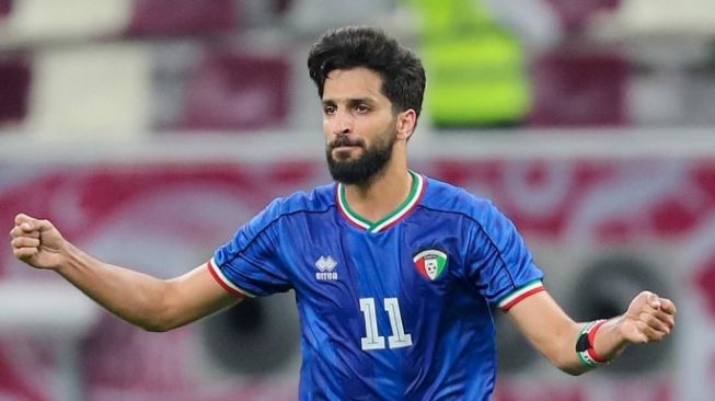 Gelandang timnas Kuwait, Fahad al-Ansari. [AFP]