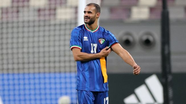 Penyerang timnas Kuwait, Bader Al Mutawa. [AFP]