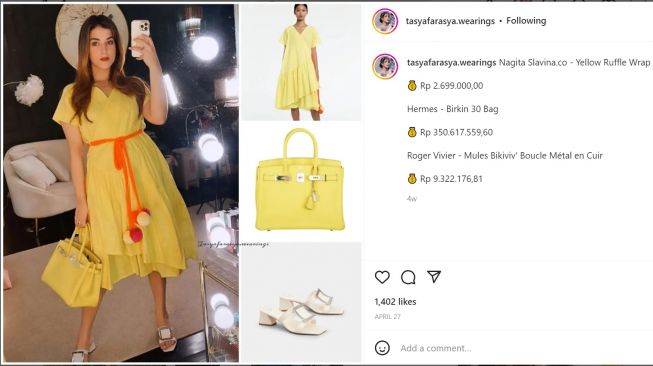 Foto: Tas Hermes Tasya Farasya (instagram/tasyafarasya.wearings)