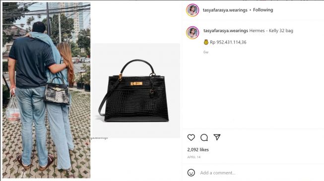 Foto: Tas Hermes Tasya Farasya (instagram/tasyafarasya.wearings)