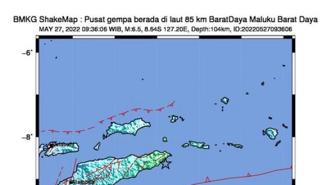 Gempa Bumi M 6,5 di Maluku, Masyarakat Sempat Panik Berlari Keluar Rumah Dan Perkantoran