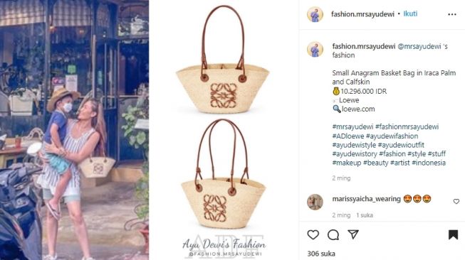 Harga Outfit Ayu Dewi saat Liburan di Bali (instagram/@fashion.mrsayudewi)