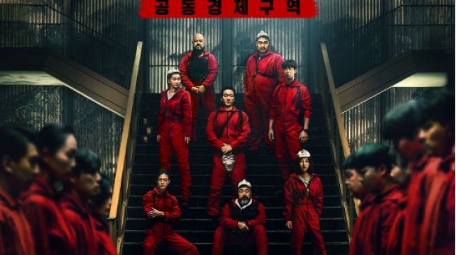 Drama Korea 'Money Heist' Rilis Poster, Park Hae Soo hingga Jeon Jong Seo Tampak Garang