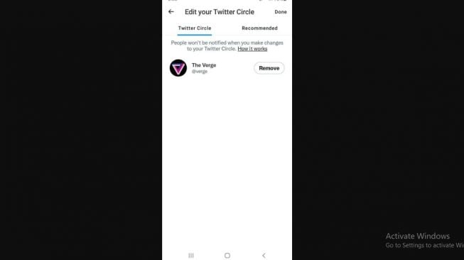 Fitur baru Twitter, Circle. [The verge]