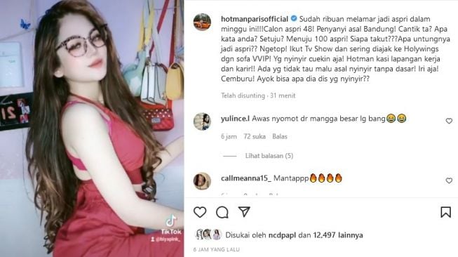 Biya Pink Pink calon aspri baru Hotman Paris? [Instagram]